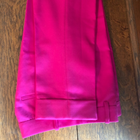 J. Crew Rhodes Flamino Pink Wool Pants - Picture 3 of 4